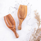 GinSent Wood Coffee Scoop-2 Pieces Large Measuring Spoons for Ground Coffee,Tea,Sugar,Seasoning-Multipurpose Wooden Scoop for Jars,Canisters,Bath Salts,Laundry Detergent(Acacia Wood)