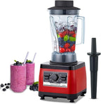 BioloMix Heavy Duty Professional Blender, Peak 2200W Commercial Grade Bar Blender With 70Oz Container For Shakes, Smoothies, Ice Crushing, Frozen Fruits, Soups, Dry Grinding (Red)