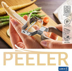 Lurch Germany Asparagus & Stem Vegetables Y Peeler 5.1 x 2.3 Inches / 13 cm x 6 cm - Gray