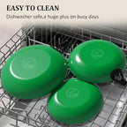 YUTANN Nonstick Frying Pan, 8 inch Enameled Cast Iron Pan Kitchen Healthy Egg Fry Pan Omelette with Detachable Handle, Lightweight Pre-seasoned Cast Iron Skillet, Dishwasher & Oven Safe