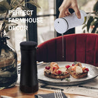 Aelga Black and White Oil And Vinegar Dispenser Set - 2 Pack Glass Oil Dispenser Bottle for Kitchen with No-Drip - Cute Farmhouse Kitchen Decor and Accessories for Home Restaurants