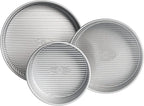 USA Pan Nonstick Round Cake Pan Set of 3, Large