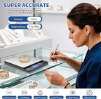 Small Gram Scale, Digital Kitchen Food Scale for Food Ounces and Grams, 500g by 0.01g Accurate, MEIYA Multifunction Digital Scale for Jewelry/Baking etc. 9 Units, Tare Function, 2 Trays, with Battery