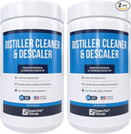 Essential Values Universal Descaler - Espresso Descaling Solution - Coffee Machine Cleaner - Critic Acid Tea Kettle Urn Water Distiller Cleaner - Manufactured in USA - 2 Pack