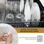 Stemless Wine Glasses Set of 8, 18 Ounces Red & White Wine Glasses for Party, Lead-free, Ideal Wine Accessories Gift (Clear)