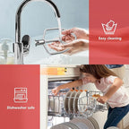 5-6QT Stainless Steel Flat Beater for KitchenAid Stand Mixer, Kitchen Aid Paddle Attachment Accessories/No coating/Dishwasher Safe Replacement for kitchenaid Professional 5 Plus and 600 Series Mixer