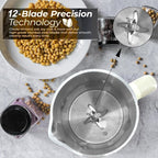 8-in-1 Automatic Soy Nut Milk Maker,40oz Soy Milk Maker for Homemade Almond,Oat,Soy Milk,Rice Paste,Complementary Food,Juice,Milk Maker Machine with Delay Start/Keep Warm/Self Clean/Boil Water