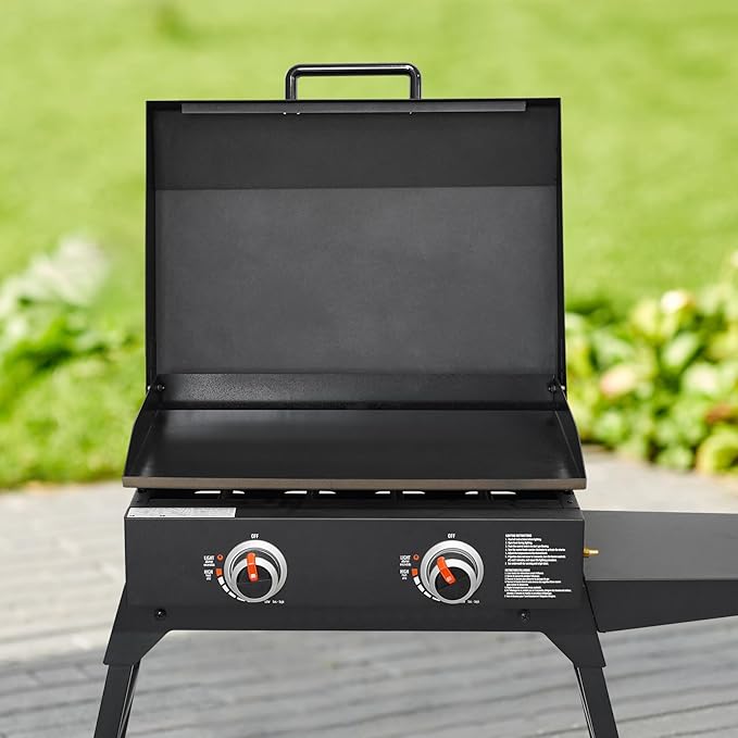 Stanbroil 22 Inch Flat Top Griddle Replacement Top for Blackstone 22" Tabletop Griddle Station, Ceramic Coated Steel Griddle Top Replacement, Black