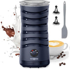 Milk Frother, Paris Rhône 4-in-1 Milk Steamer and Frother, Hot & Cold Foam Milk Warmer with Temperature Control, Auto Shut-Off Frothers for Coffee, Latte, Cappuccino, Macchiato