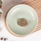 Set of 6 Dinner Plates 8 Inch, Green Porcelain Plates, Microwave Oven Dishwasher Safe Scratch Resistant