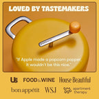 POPSMITH Mint Stovetop Popcorn Machine - 6 Quart, 10 Popcorn Kits (5 Movie Theater, 5 Kettle Corn), Stainless Steel