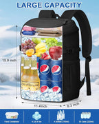 Cooler Backpack for Men Women Insulated Waterproof Backpack Cooler Leak Proof Cooler Bag Lightweight Lunch Backpack for Camping Beach Travel Picnic
