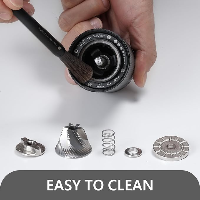 TIMEMORE Manual Coffee Grinder CNC Stainless Steel Conical Burr Coffee Grinder with Capacity 20g Chestnut C3 Internal Adjustable Setting for Pour Over French Press Coffee for Hand Grinder Black