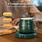 Coffee Mug Warmer & You are Awesome Mug Set, Electric Cup Warmer with Auto Shut Off, 4 Temperature Setting Smart Beverage Warmer, 8-Hours Auto Shut Off