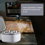 Seasoning Box with Lid and Spoon, 4 Compartment Spice Pots with Handle for Household kitchen for Salt Sugar Pepper Powder, Leakproof, Easy to Clean