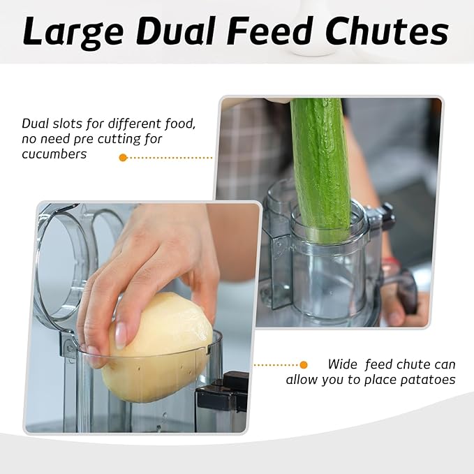 14-Cup Aluminum-Diecast Food-Processor-XL Bowl, Large Chute, 800W Motor & Silver Die-Cast Base, Slicing & Shredding, Chopping & Mixing, For Fries, Cheese, Meat & Veggie Prep, For Home Kitchen