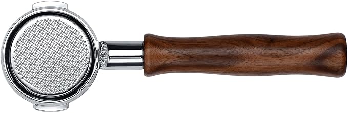 Normcore 58mm Naked Portafilter for Breville Dual Boiler Espresso Machine BES900XL, BES920XL, BES980XL, BES990BSS, Bottomless Portafilter with 18g Basket, Genuine American Walnut Handle