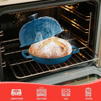 YUTANN Enameled Cast Iron Dutch Oven, 5 QT Nonstick Dutch Oven, Titanium Nonstick Coating, Ideal for Bread Baking/Braising/Roasting, Oven, Gas Stove and Stovetop Safe, Safe Material & Easy to Clean