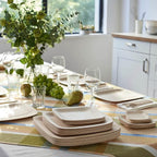 Bambu Pack of 8-9 Inch Disposable Bamboo Plates Square, Biodegradable Eco Friendly Products, Bamboo Disposable Plates for Events, Compostable Plates