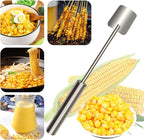 EGZ Corn Cob Peeler Peeler Easy Clean Corn Cob Stainless Steel Splitter Tool Suitable for Home Kitchen, Restaurant Chef, Picnic Lovers (bopidao-1)