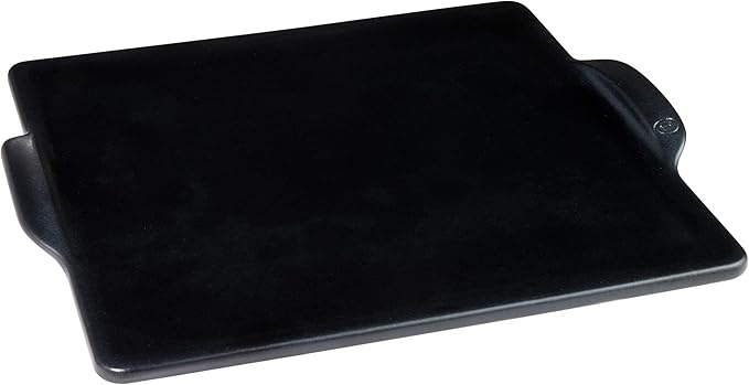 Emile Henry 14" x 14" Square Pizza Stone | Charcoal