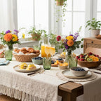 Vintage Drinking Glasses Set Of 4-10 oz Textured Green Glass Cups, Cute Green Glassware for Home & Bar, Retro Style Embossed Drinkware, Unique Decorative Cocktail Cup Sets - Heavy Duty & Durable