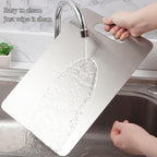 Titanium Cutting Boards for Kitchen Double Sided Pure Titanium Cutting Board with Handle, Suitable for Meat, Vegetables, and Fruits，Metal Cutting Board Lightweight and Easy to Clean (14 x 10)