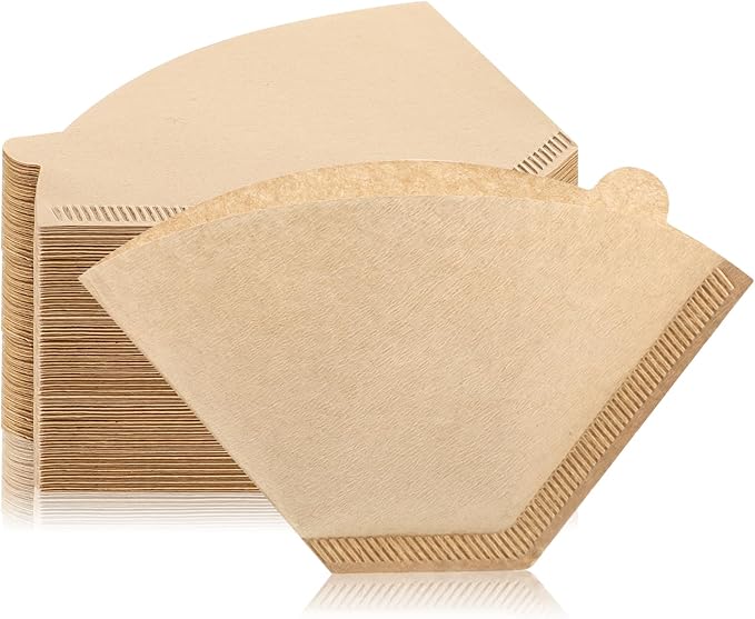 600 Count Coffee Filter #2, 2 Cone Coffee Filters, Unbleached Natural Coffee Filters Paper Compatible with Drip and Pour Over Coffee Maker(2-6 Cup)