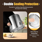DYNAMI 8.7Gal 304 Stainless Steel Airtight Container with Lid and Locking Clamp,28-60Lbs Metal Bucket Large Food Storage Container Stainless Steel Milk Can,for Rice, Flour,Oil,Soup(33L)