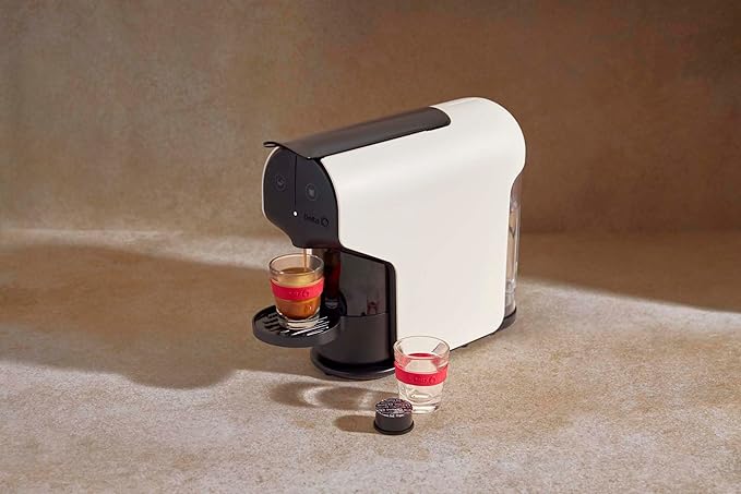 Delta Q Quick Espresso Capsule Machine - Compact 0.8 L, Capsule System (White)