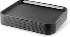 New Star Foodservice Fast Food Tray, Set of 12 (Black, 14 by 18-Inch)