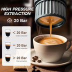 Portable Espresso Maker with Self-Heating, 2-in-1 Coffee Machine with Ground Coffee & NS Capsule, 7800mAh Espresso Machine for Travel, Outdoorlife, OfficeLife, BusinessTrip, Green