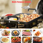 Vayepro Stove Top Griddle, 22 Inch 2 Burner Large Grill Pan for Stove Top, Non-Stick Aluminum with Handles, Indoor Outdoor Cooking/Camping