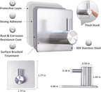 VIS'V Adhesive Towel Hooks, Waterproof Shower Wall Stick on Hooks, 2 Extra Adhesive Strips, Silver, 4 Pcs