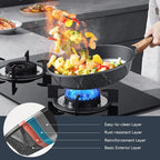 Non-stick Die-cast Deep Frying Pan Set Skillet Set Egg Omelette Pan (3)