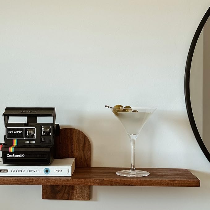 MORA PURE Martini Glasses, Set of 4-7oz - Handblown Premium Crystal Glass for Cockails, Martinis, Home Bar, Cosmos, Gimlet, Parties, Etc - Modern Classic Cocktail Glassware, Gift for Him/Her