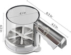 ‌3 Cup Flour Sifter, Sifter for Baking Sifter Handheld Baking Sieve Food-Grade Double-Filter Stainless Steel Flour Sifter Non-Rust Sifter used for Rapid Screening of Flour Apricot Flour Sugar Powder