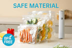 Vacuum Sealer Bags for Food, 22 PCS Reusable Sous Vide Bags BPA Free, Vacuum Zipper Bag with Universal Air Valve, 2 Sizes Food Storage Bag for Meal Prep, Dishwasher Microwave & Freezer Safe
