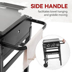 Royal Gourmet GB2000N 2 Burner Propane Gas Griddle, 23 Inch Flat Top Grill with 450 Sq. In. Cooking Area for Backyard and Tailgating, Black