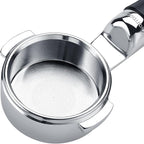 Normcore All-Stainless Unibody Bottomless Portafilter - Integrated High Extraction Basket - E61 Naked Portafilter Fits ECM, Rocket, Lelit, Sanremo, Synesso - Anodized Aluminum Handle, 18-22g