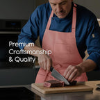 Unisex Apron with Pockets for Cooking, Salon & Art - 100% Cotton Adult Kitchen, Chef, Stylist Apron