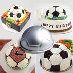 Big 8-inch Half Soccer Ball Football Shaped Birthday Cake Pan Bakeware Pastry Baking Cake Decorating Pan Mold