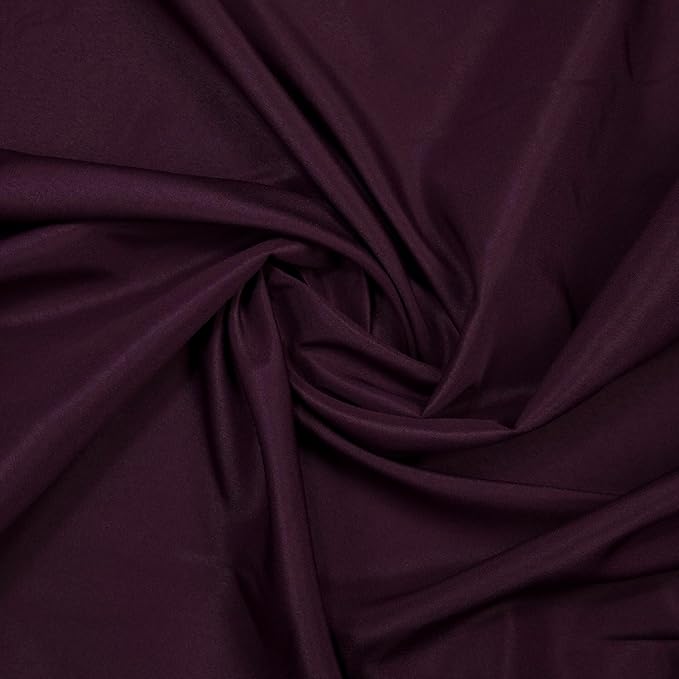 Gee Di Moda Rectangle Tablecloth - 90 x 132 Inch Eggplant Table Cloth for 6 Foot Table with Floor-Length Drop - Heavy Duty Washable Fabric - 6 Ft Buffet Table, Holiday Party, Wedding & Baby Shower