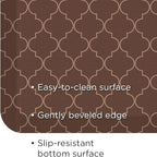 GelPro Anti-Fatigue Designer Comfort Kitchen Floor Mat, 20x48, Trellis Walnut Stain Resistant Surface with 3/4” Thick Ergo-Foam Core for Health and Wellness