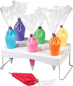 Decorating Piping Bag Holder Cake Decorating Icing Bag Stand 12-Cavity Pastry bag Cake Decorating Tools