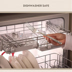 KINGSTONE Silverware Set, 20-Piece 18/10 Stainless Steel Brushed Handle Flatware Cutlery Set, for Kitchen, Home, Party, Wedding Gift, Rust Resistant and Dishwasher Safe