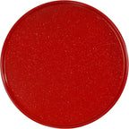 casaWare 2pc 12-inch Ultimate Pizza Pan Set, Nonstick, Ceramic Coated, (1) Solid, (1) Perforated (Red Granite)