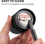 Mini Manual Coffee Grinder, 40 Adjustable Settings, Portable Hand Mill with 30g Capacity, Conical Burr for Espresso, Pour Over, Travel, Camping, Office (Black)