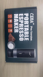 CERA+ Portable Espresso Maker Pro (51mm Basket) & Travel Bag, Self-Heating Electric Espresso Machine for Ultra-Fine coffee Grind, 20 Bar USB-C,Mini Coffee Machine for Camping, Hiking, Office, Car