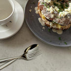 18/10 20-Piece Silverware Set, Glossy Flatware Set Stainless Steel, Modern Cutlery Set, Service for 4, Mirror Finish Dishwasher Safe